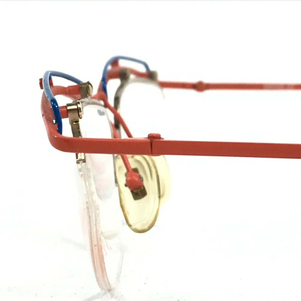 Nouvelle Ligne SWING 23 02 Eyeglasses Frames Blue Orange Round Oval Wire Rim 135